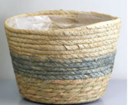 Woven Grass Planter Basket