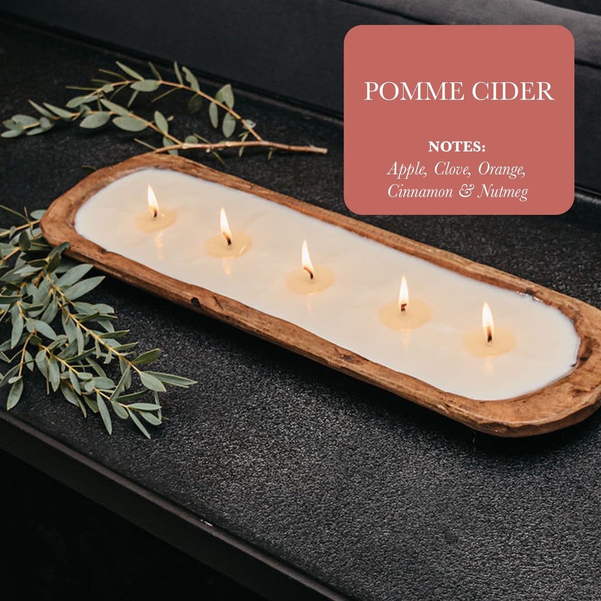 5-Wick Dough Bowl  Candles