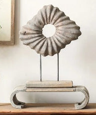 Wabi-Sabi Irregular Wooden Sculpture
