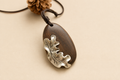 Sandalwood and Silver Necklace