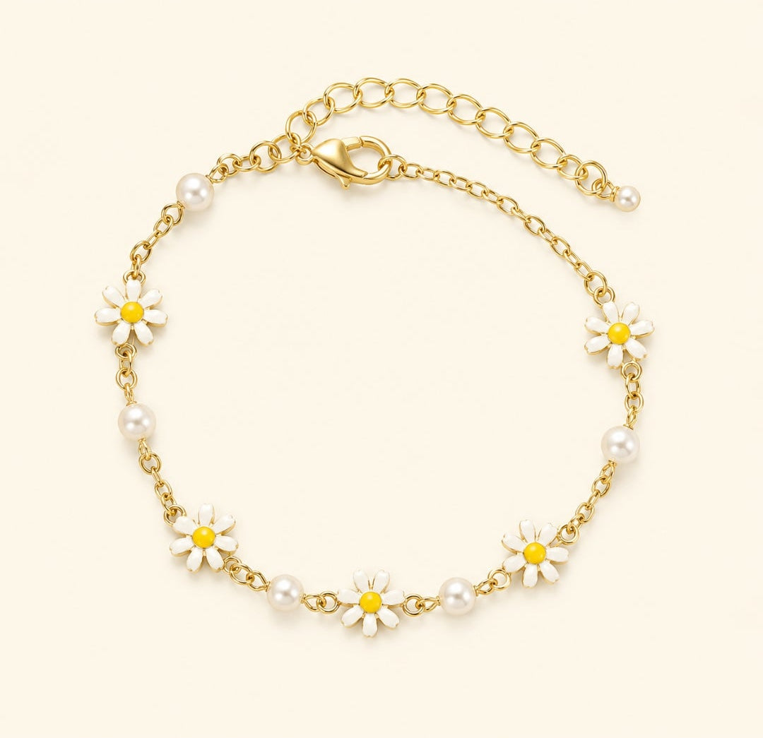 Bohemian Daisy Anklets