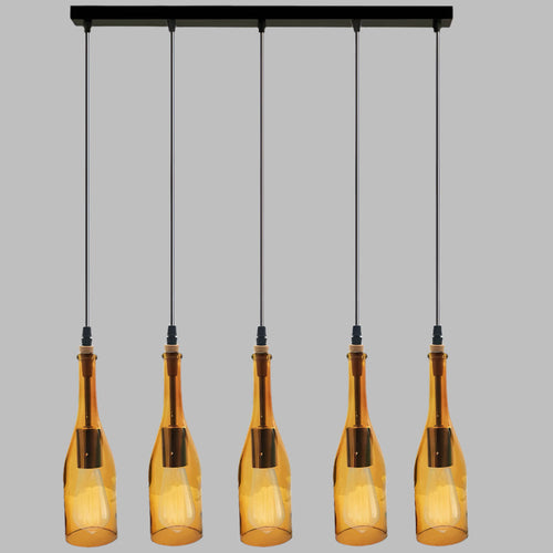 Industrial Wine Bottle Cluster Pendant Light 5 Head E27~2205